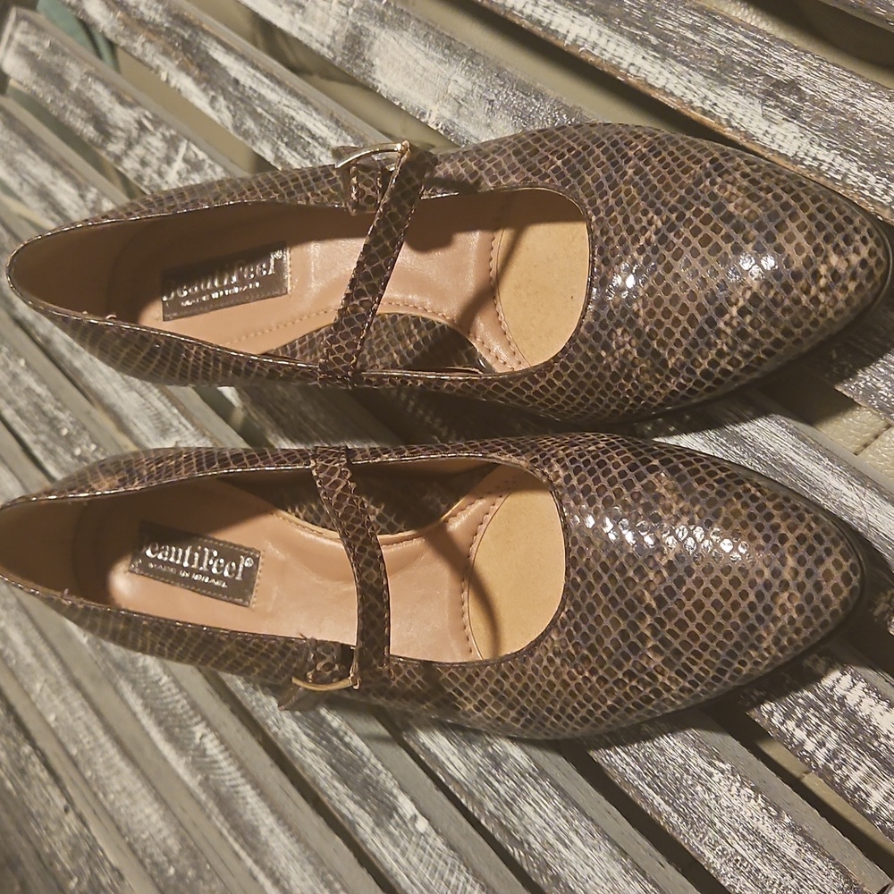 BeautiFeel Snakeskin Patterned Flats